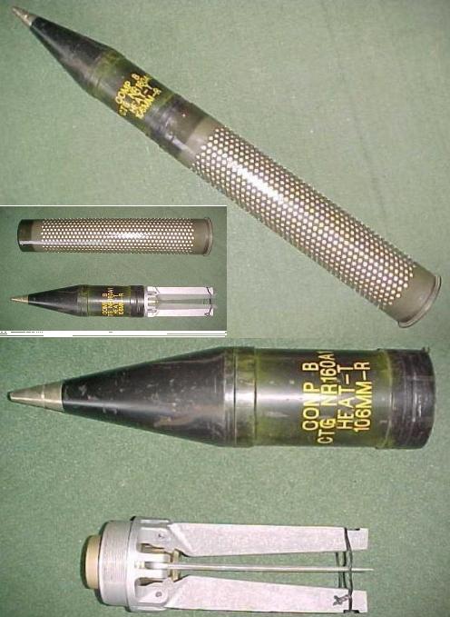 106mm HEAT Recoiless Gun Shell